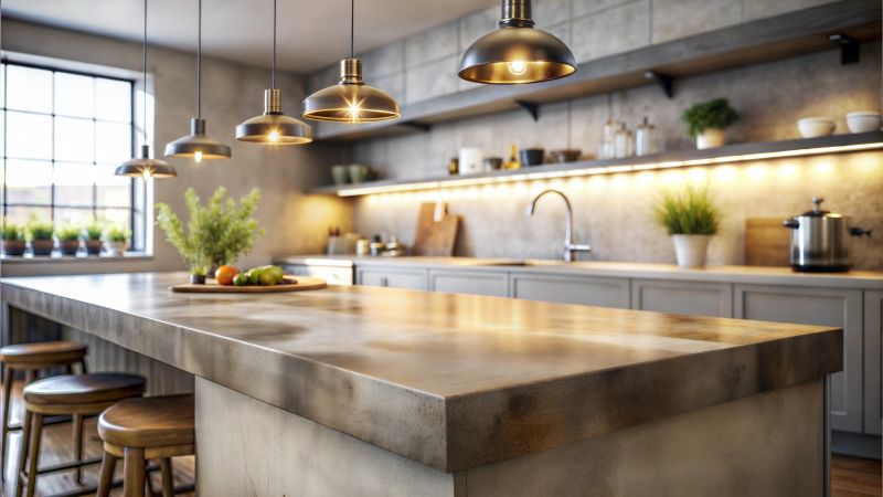 Poured Countertop Installation in Santa Rosa, CA