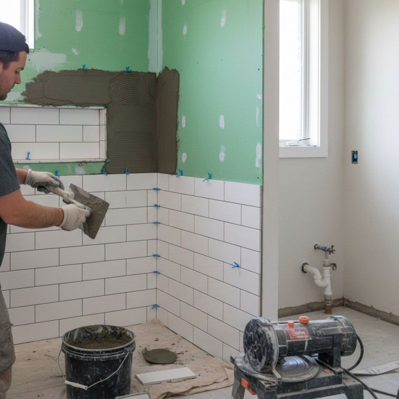 Shower Floor Tiling in Conroe, TX